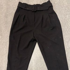 TopShop High-Waisted Belted Dress Slacks